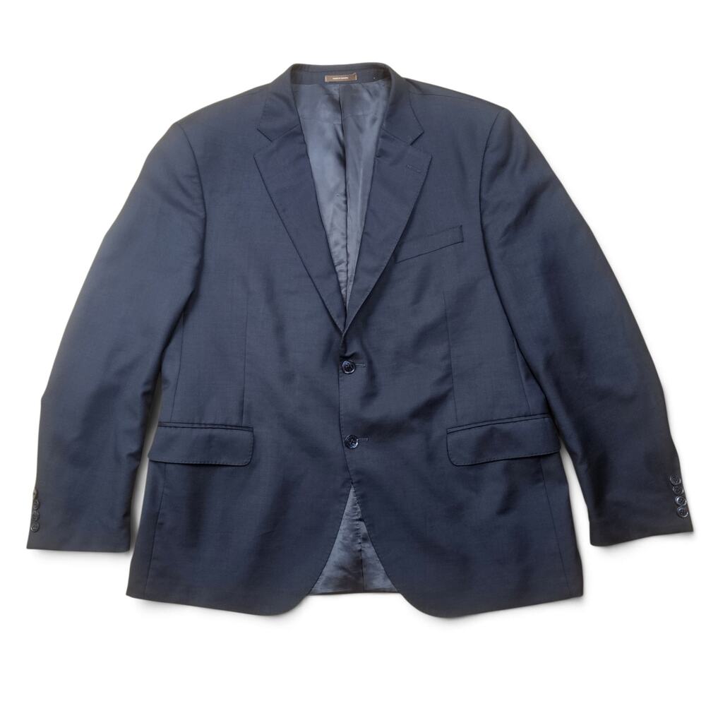 PETER MILLAR Wool Blazer Mens 46R Canada Navy Sport Coat Two Button Menswear